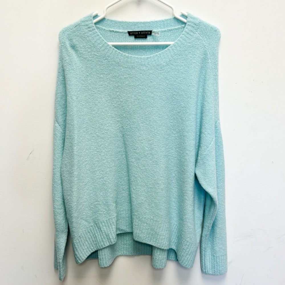 Alice + Olivia oversized cashmere wool blend sweater